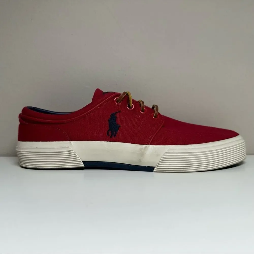 Polo Ralph Lauren | Faxon Low Boat Shoes | Burgundy Red | Men’s Size 7